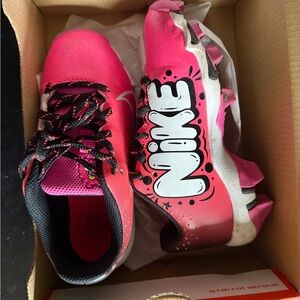 Nike Kids Sneakers Pink and Black
